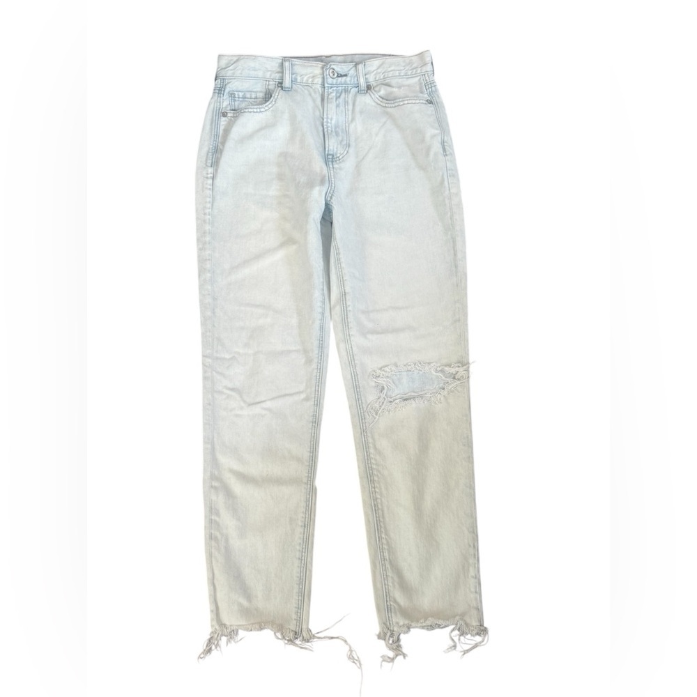 American Eagle Outfitters Blue Mom ankle Jeans with Distressed‎ light wash 2019